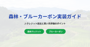 森林・ブルーカーボン方法論の実装ガイド｜J-クレジット・Jブルークレジットの創出と買い手評価